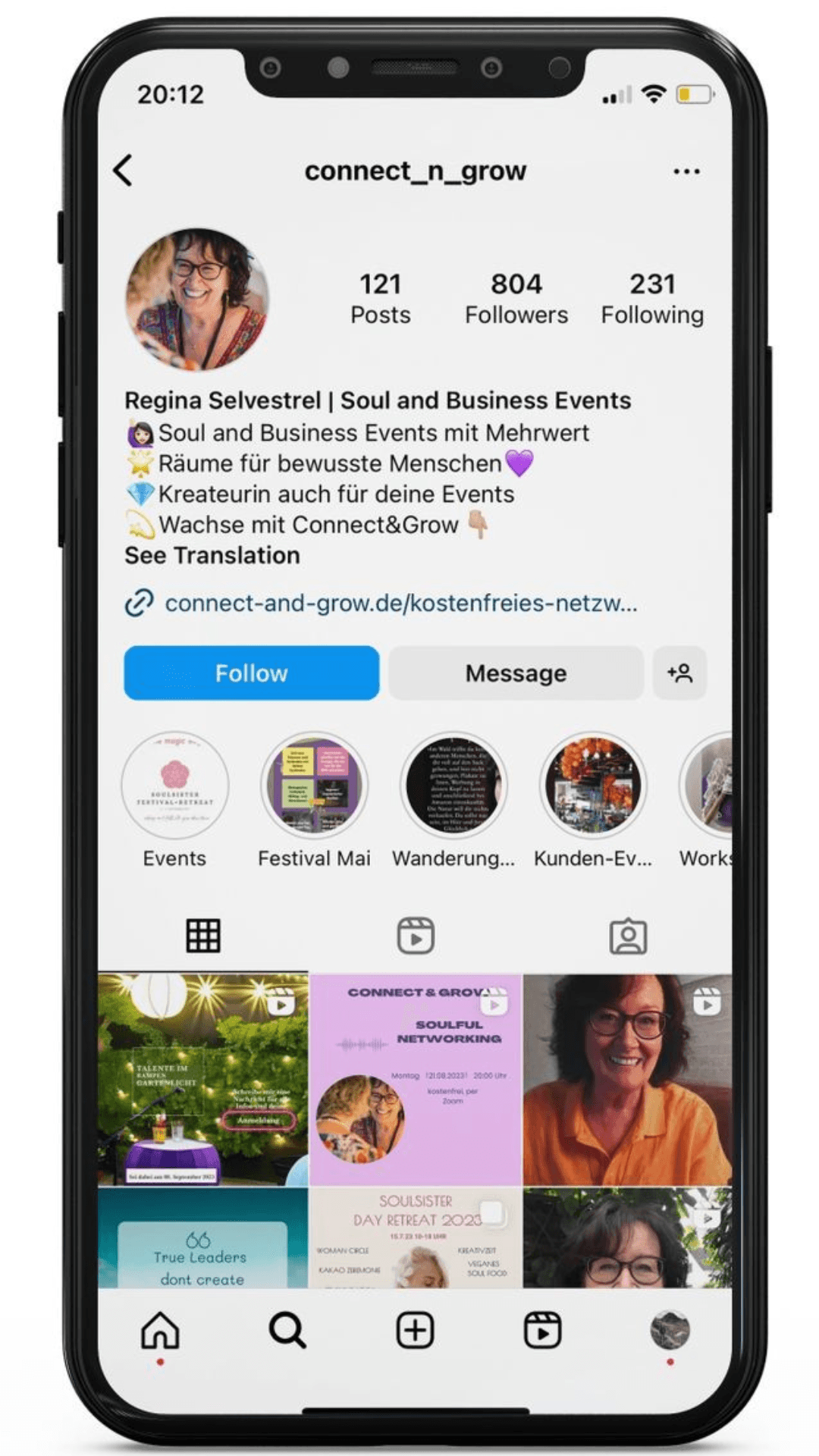 Mockup Storygröße Titelbild meines Instagram Accounts