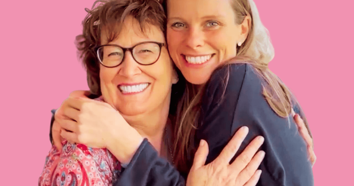 Christine und ich rosa